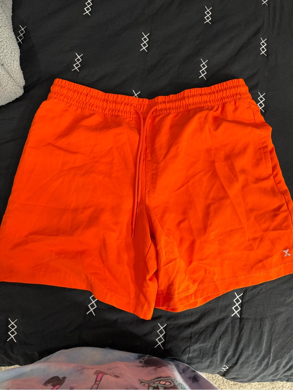 Xersion Bright Orange Athletic Drawstring Shorts